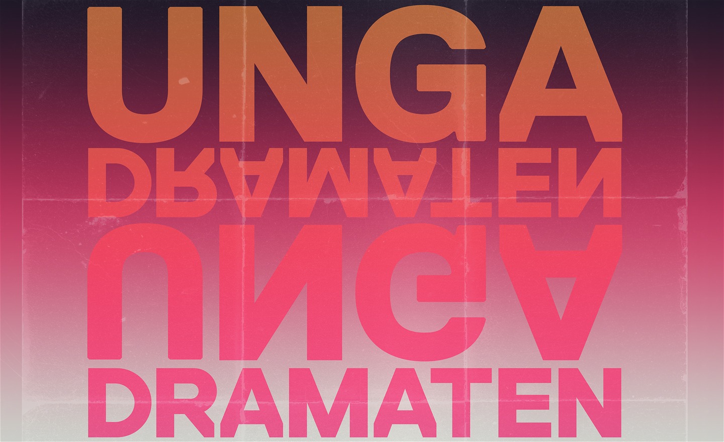 Grafisk affisch med texten Unga Dramaten
