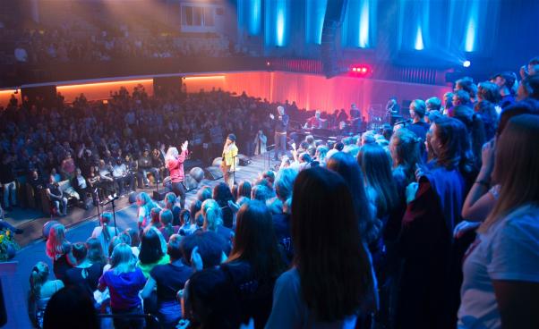 Från konsert med Svenska Gospelverkstaden