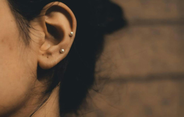 Närbild på ett öra