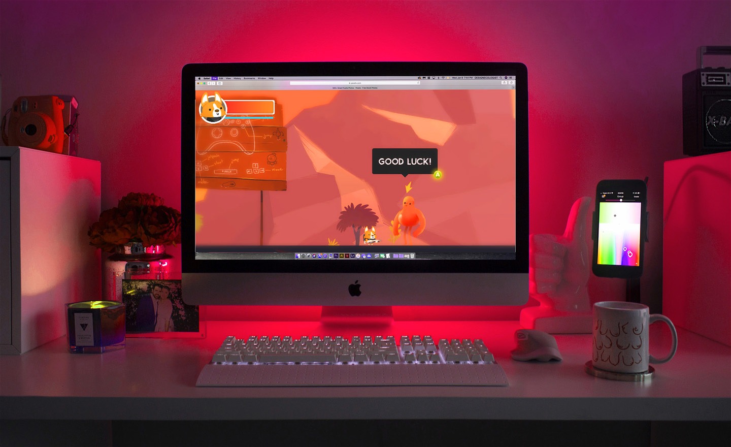 Datorspel på en datorskärm.