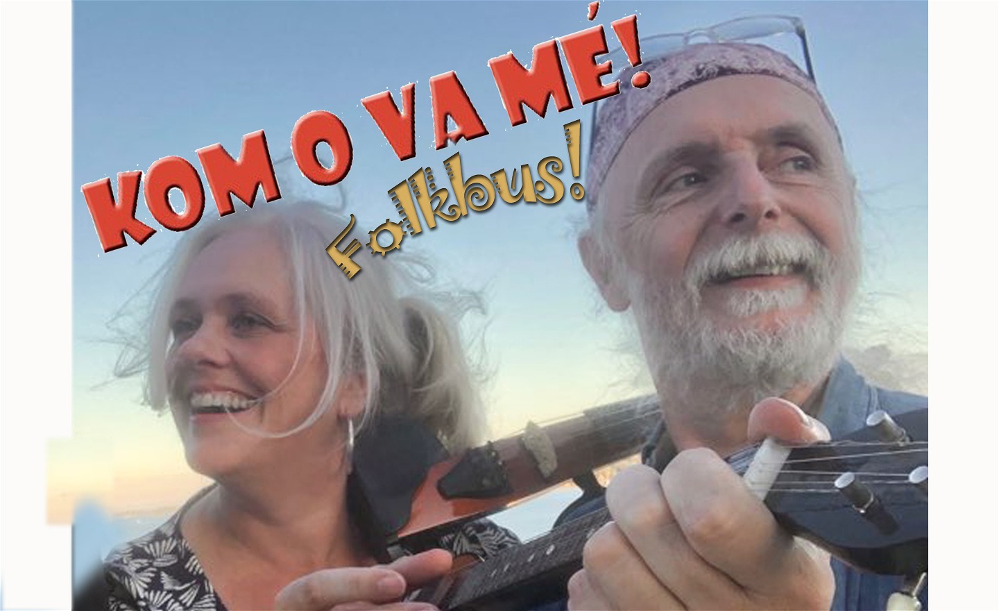 Folkbus: Två musiker med instrument