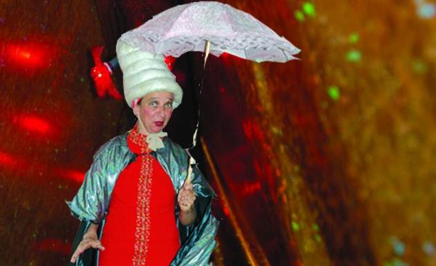 En person med ett paraply