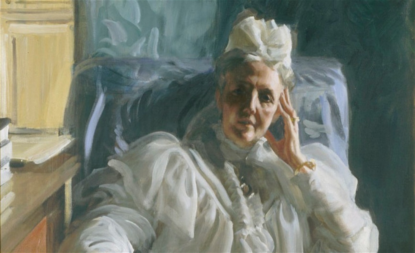 Porträtt av Drottning Sophia (1836-1913), Anders Zorn (1860-1920). 1909