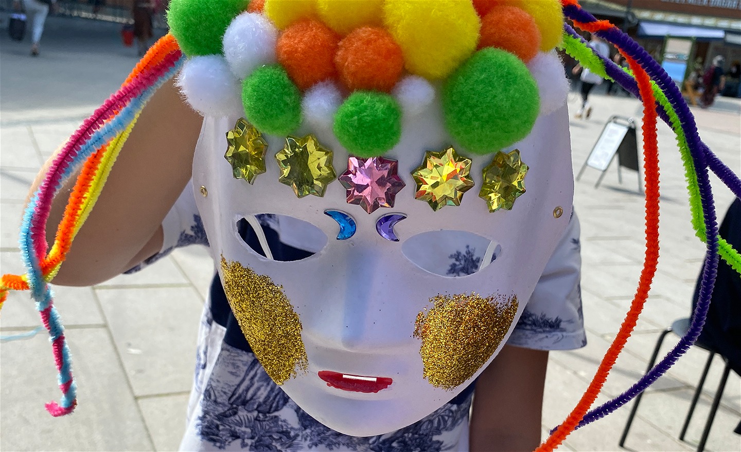 Mask skapad av ett barn